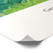 Poster Vincent van Gogh Green Blé Fields Art Imprimer (Coin)