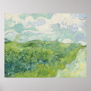 Poster Vincent van Gogh Green Blé Fields, Auvers