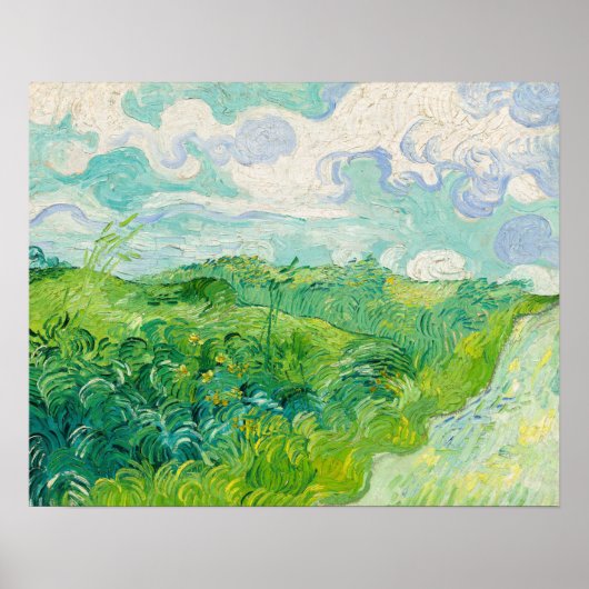 Poster Vincent van Gogh - Green Wheat Field, Auvers (Devant)