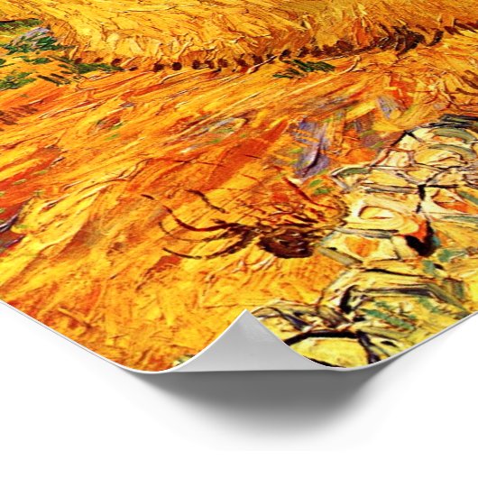 Poster Vincent Van Gogh - Haystacks en Provence (Coin)