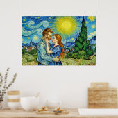 Poster Vincent Van Gogh in love -- WONKY ART (Cuisine)