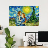 Poster Vincent Van Gogh in love -- WONKY ART (Bureau à domicile)