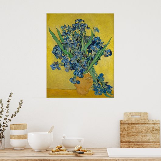 Poster Vincent Van Gogh Irises (Cuisine)
