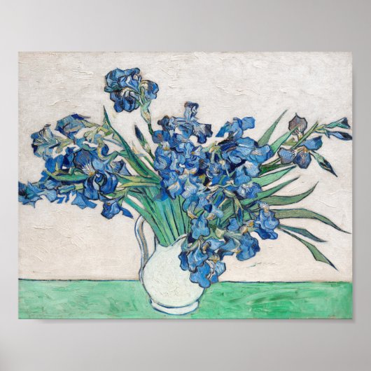 Poster Vincent Van Gogh. Irises. Impressionnisme floral (Devant)
