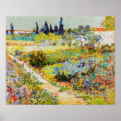 Poster Vincent van Gogh - Jardin à Arles (Devant)