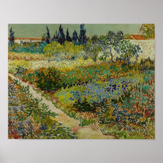 Poster Vincent van Gogh - Jardin à Arles (Devant)