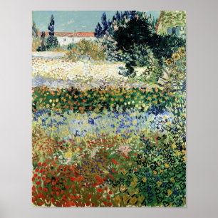 Poster Vincent van Gogh   Jardin à Bloom, Arles, 1888