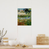Poster Vincent van Gogh - Jardin en fleurs (Cuisine)