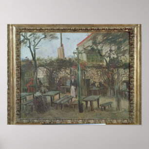 Poster Vincent van Gogh   Jardins de loisirs à Montmartre