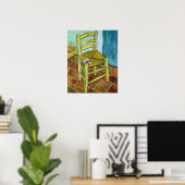 Poster Vincent van Gogh - La Chaise de Van Gogh (Bureau à domicile)
