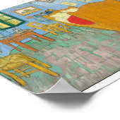 Poster Vincent Van Gogh - La chambre (Coin)