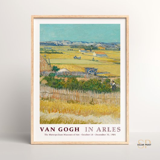 Poster Vincent van Gogh La Crau près d'Arles Art Imprimer