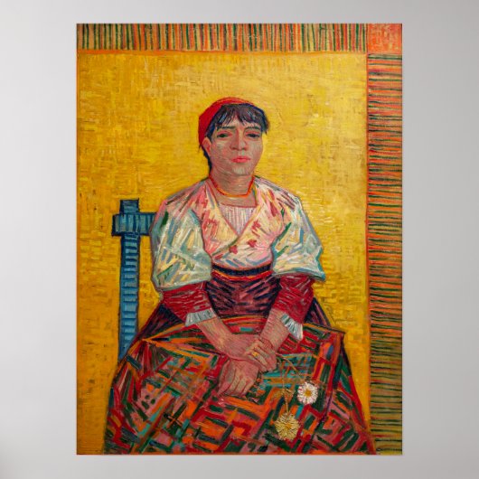 Poster Vincent Van Gogh - La femme italienne (Devant)