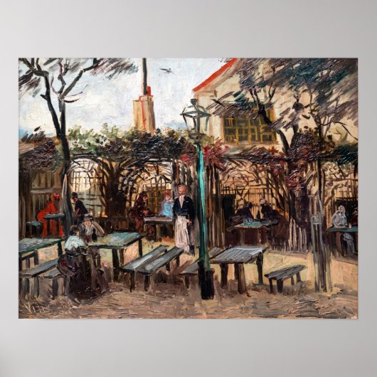 Poster Vincent Van Gogh - La Guinguette sur Montmartre (Devant)