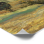 Poster Vincent van Gogh - La Maison blanche la nuit (Coin)