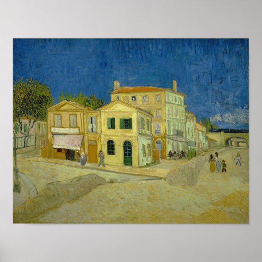 Poster Vincent van Gogh - La maison jaune (Devant)