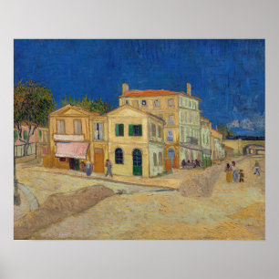 Poster Vincent van Gogh - La Maison Jaune / La Rue