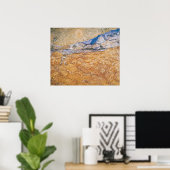 Poster Vincent van Gogh | La Moissonneuse (Bureau à domicile)