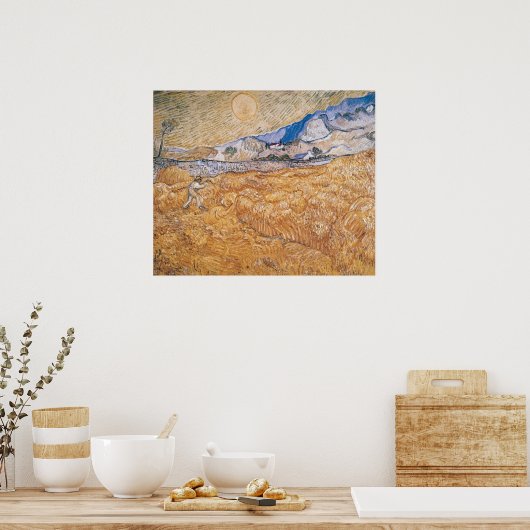 Poster Vincent van Gogh | La Moissonneuse (Cuisine)
