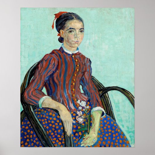 Poster Vincent van Gogh - La Mousme (Devant)