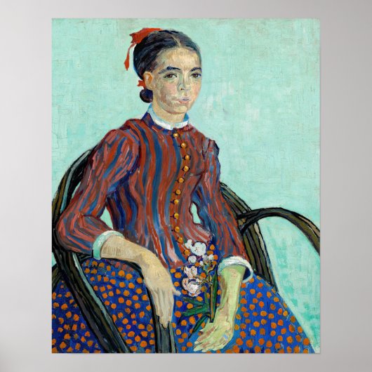 Poster Vincent van Gogh - La Mousmé (Devant)