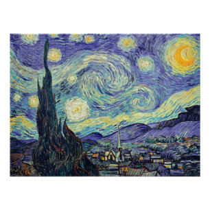 Poster Vincent Van Gogh La Nuit étoilée