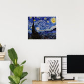 Poster Vincent Van Gogh - La nuit étoilée (Bureau à domicile)