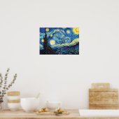 Poster Vincent Van Gogh, La Nuit étoilée (Cuisine)
