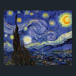 Poster Vincent Van Gogh - La Nuit étoilée Extra Large<br><div class="desc">Vincent Van Gogh's The Starry Night. Huile sur toile de 1889, Starry Night a été peint tandis que Van Gogh était dans l'asile à Saint-Rémy, France, et est considéré comme l'un de ses plus grands chefs-d'oeuvre. Même s'il s'agit d'une scène nocturne, elle a été peinte pendant la journée et représente...</div>