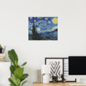 Poster Vincent van Gogh | La Nuit étoilée, juin 1889 (Bureau à domicile)