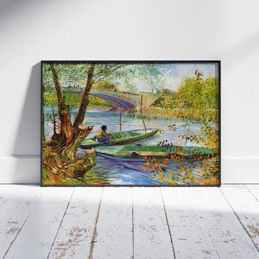Poster Vincent Van Gogh, La pêche au printemps