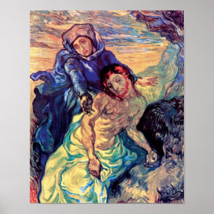 Poster Vincent Van Gogh - La Pieta - Jésus & Vierge Marie