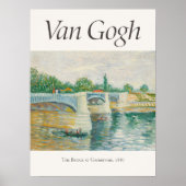 Poster Vincent van Gogh La Seine avec le pont Imprimer (Devant)
