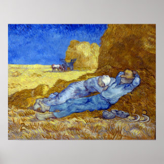 Poster Vincent van Gogh La Siesta