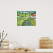 Poster Vincent van Gogh - Landscape with Carriage & Train (Cuisine)