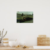 Poster Vincent van Gogh | Le Bateau à tourbe, 1883 (Cuisine)