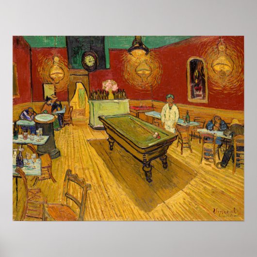 Poster Vincent van Gogh - Le Café de nuit (Devant)