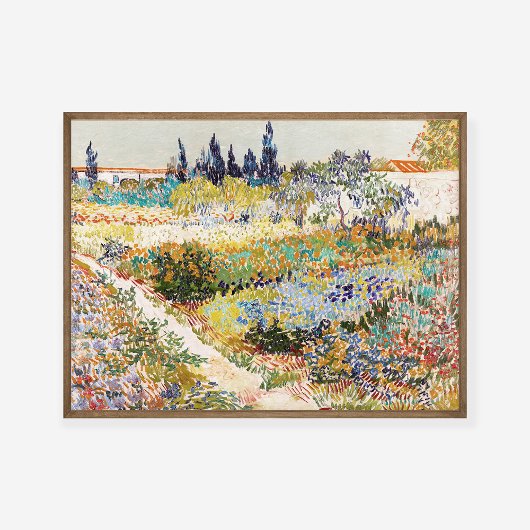 Poster Vincent van Gogh Le jardin à Arles 1888 Peinture