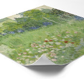 Poster Vincent van Gogh - Le jardin de Daubigny (Coin)
