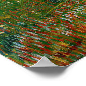 Poster Vincent van Gogh - Le verger en fleurs (Coin)