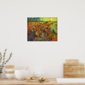 Poster Vincent van Gogh - Le vignoble rouge (Cuisine)