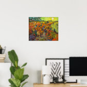 Poster Vincent van Gogh - Le vignoble rouge (Bureau à domicile)