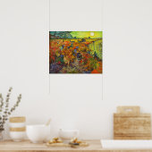 Poster Vincent van Gogh - Le vignoble rouge (Cuisine)