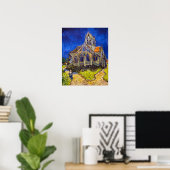 Poster Vincent van Gogh - L'église d'Auvers (Bureau à domicile)