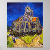 Poster Vincent van Gogh - L'église d'Auvers (Devant)