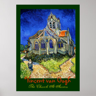 Poster Vincent van Gogh : L'Eglise d'Auvers