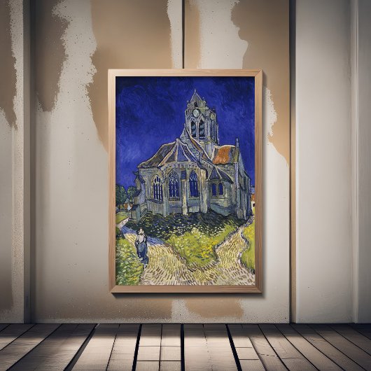 Poster Vincent Van Gogh, L'église d'Auvers