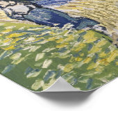 Poster Vincent Van Gogh, L'église d'Auvers (Coin)