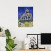 Poster Vincent Van Gogh, L'église d'Auvers (Bureau à domicile)