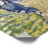 Poster VINCENT VAN GOGH - L'église d'Auvers 1890 (Coin)